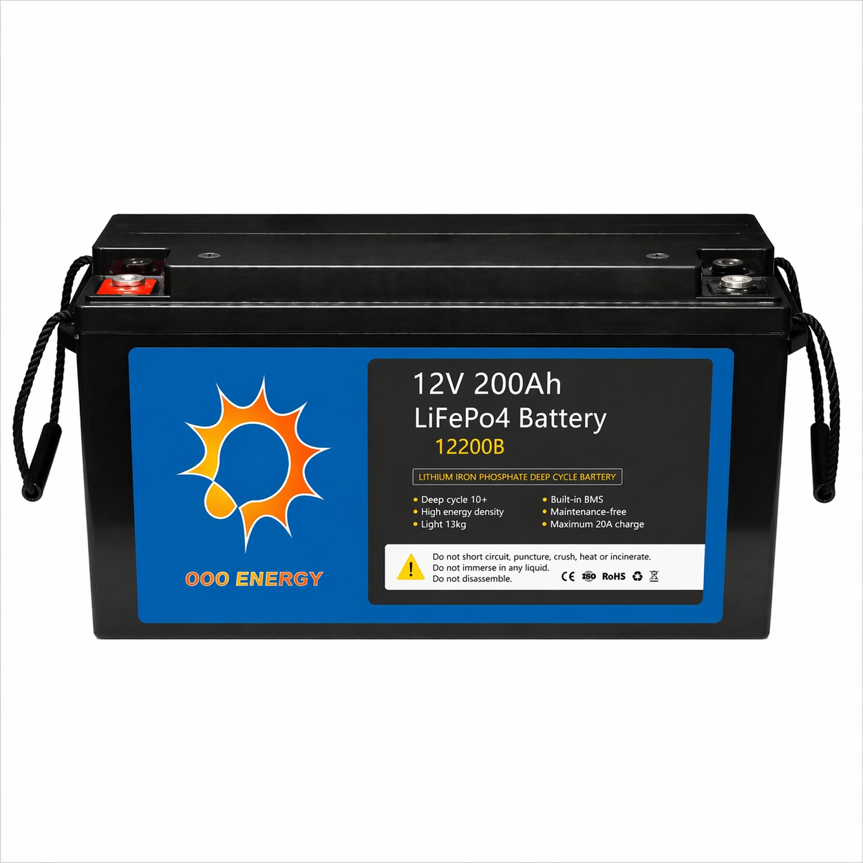 Batterie Lithium 12V 200Ah LiFePO4 Bluetooth – Grande Autonomie Camping-Car