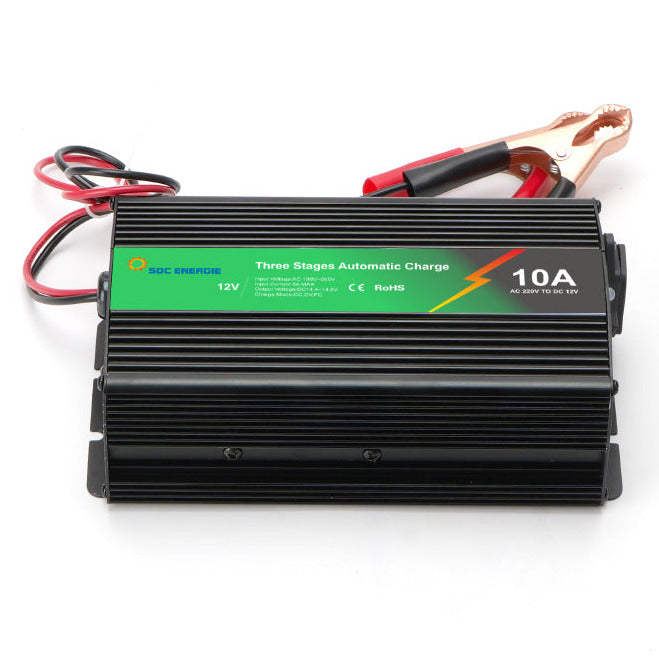 Chargeur Batterie 12V 10A Intelligent Automatique - Plomb AGM Gel Lithium