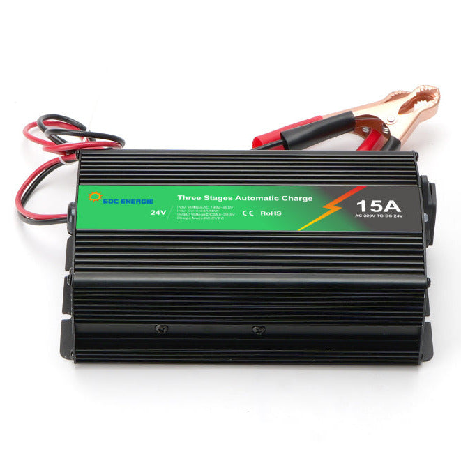 Chargeur Batterie 24V 15A Intelligent