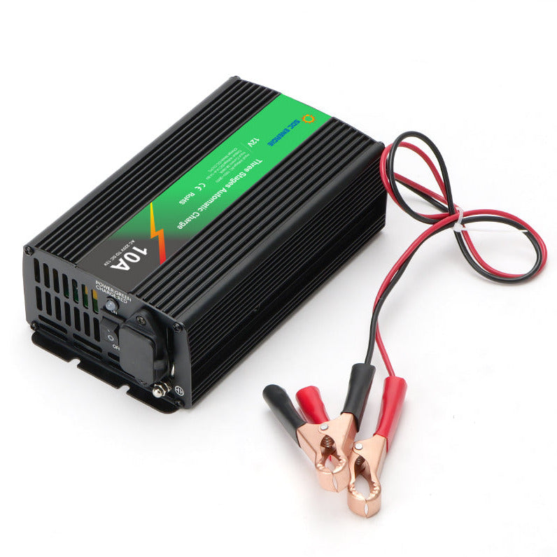 Chargeur Batterie 12V 10A Intelligent Automatique - Plomb AGM Gel Lithium