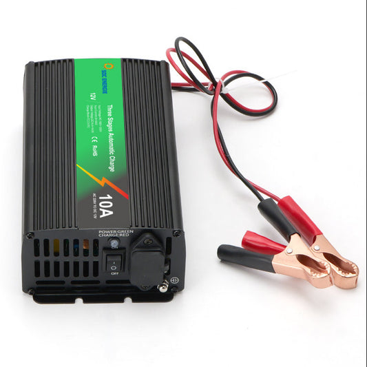 Chargeur Batterie 12V 10A Intelligent Automatique - Plomb AGM Gel Lithium