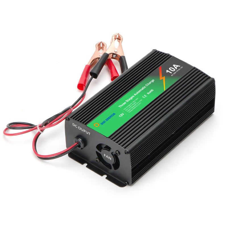 Chargeur Batterie 12V 10A Intelligent Automatique - Plomb AGM Gel Lithium