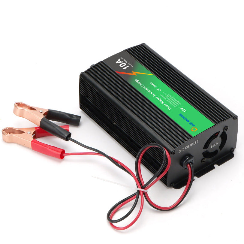 Chargeur Batterie 12V 10A Intelligent Automatique - Plomb AGM Gel Lithium