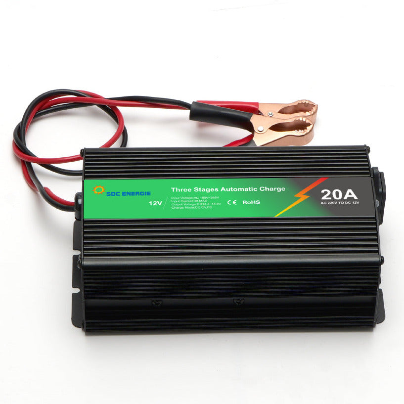 Chargeur Batterie 12V 20A Intelligent Rapide  AGM Gel Lithium