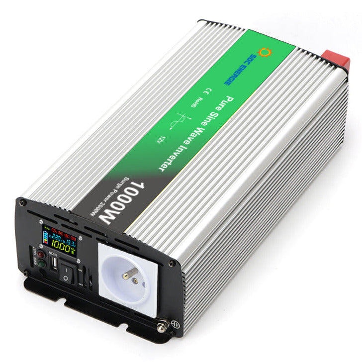 Convertisseur 12V 220V Pur Sinus 1000W + USB 5V – Idéal Camping-Car, Van et Batterie