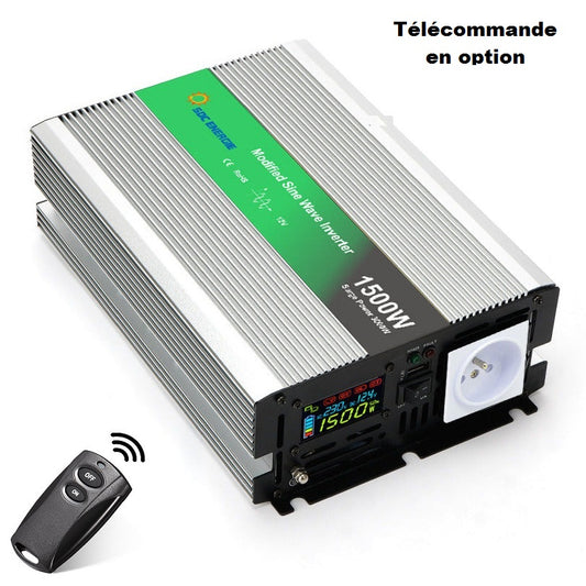 Convertisseur 12V 220V Quasi Sinus 1500W + USB 5V – Puissant et Économique pour Batterie