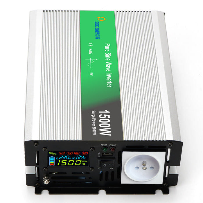 Convertisseur 12V 220V Pur Sinus 1500W + USB 5V – Puissant pour Camping-Car et Solaire