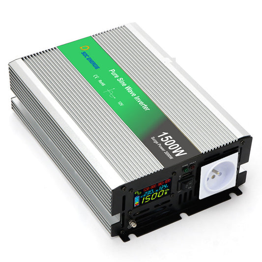 Convertisseur 12V 220V Pur Sinus 1500W + USB 5V – Puissant pour Camping-Car et Solaire