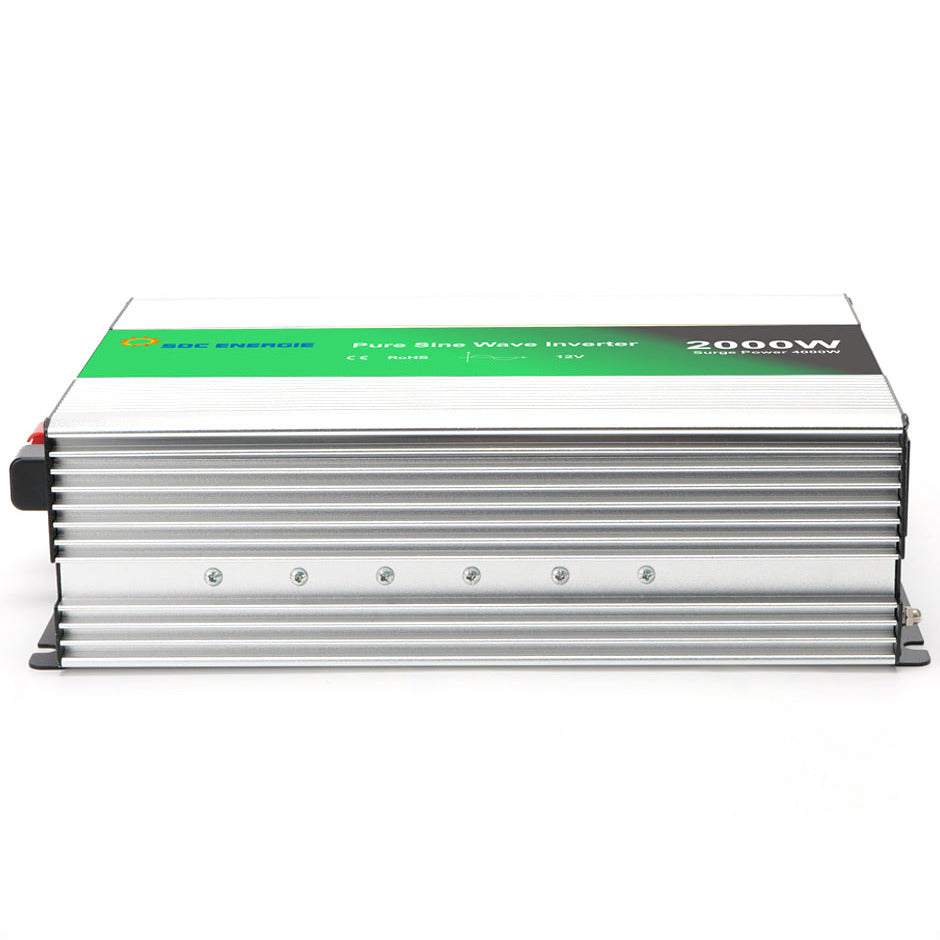 Convertisseur 12V 220V Pur Sinus 2000W + USB 5V – Haute Puissance Batterie et Solaire