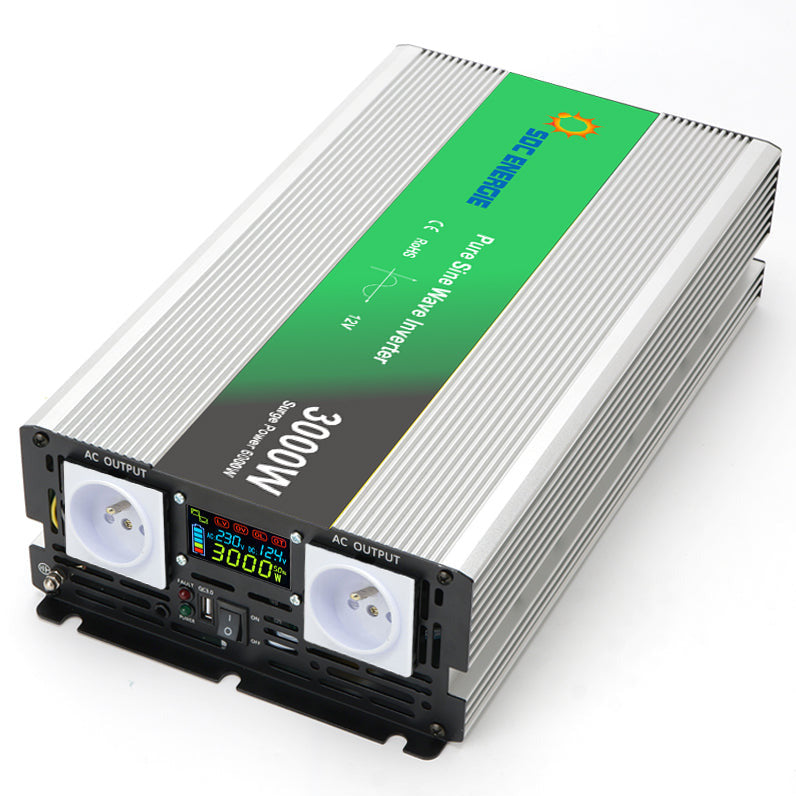 Convertisseur 12V 220V Pur Sinus 3000W + USB 5V – Usage Intensif Camping-Car et Camion