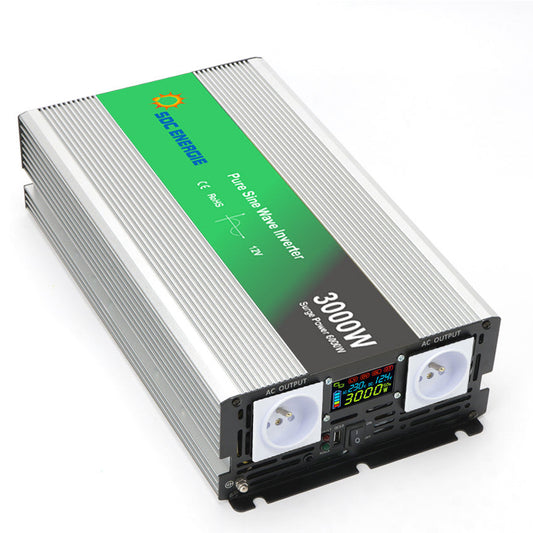 Convertisseur 12V 220V Pur Sinus 3000W + USB 5V – Usage Intensif Camping-Car et Camion