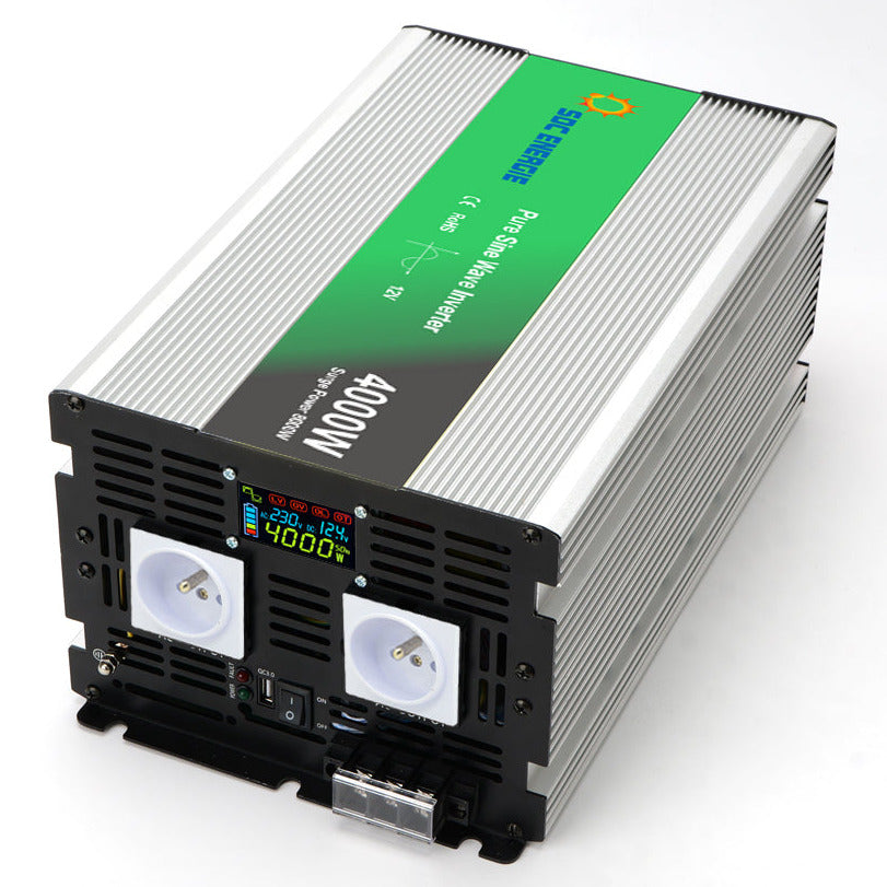 Convertisseur 12V 220V Pur Sinus 4000W + USB 5V – Très Haute Puissance Batterie 12V