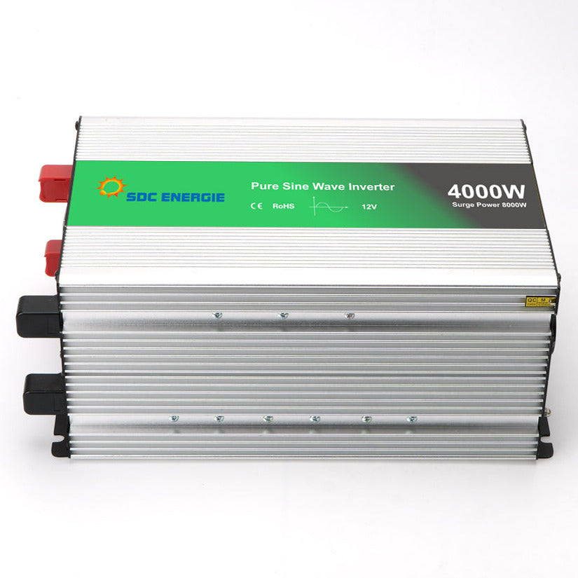 Convertisseur 12V 220V Pur Sinus 4000W + USB 5V – Très Haute Puissance Batterie 12V
