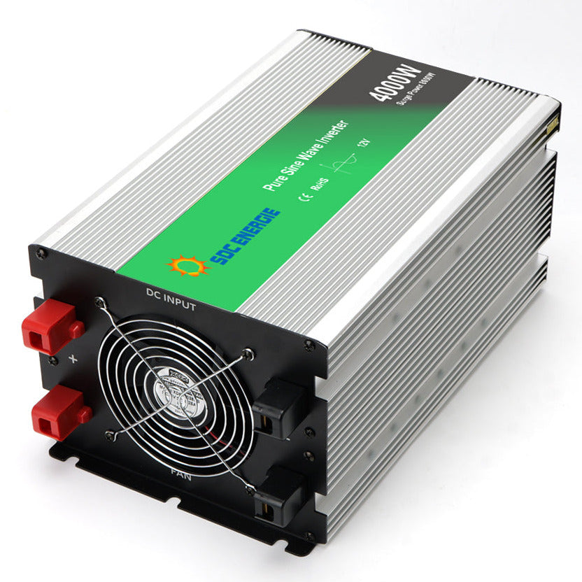 Convertisseur 12V 220V Pur Sinus 4000W + USB 5V – Très Haute Puissance Batterie 12V