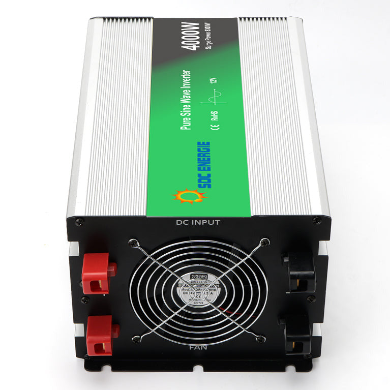Convertisseur 12V 220V Pur Sinus 4000W + USB 5V – Très Haute Puissance Batterie 12V