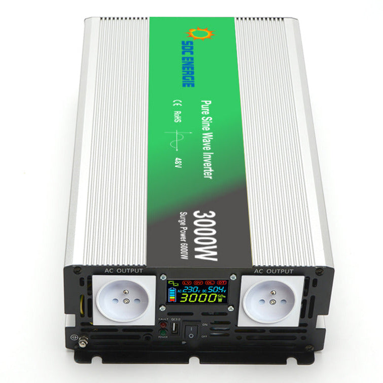 Convertisseur 48V 220V 3000W Pur Sinus + USB 5V - Haute Puissance