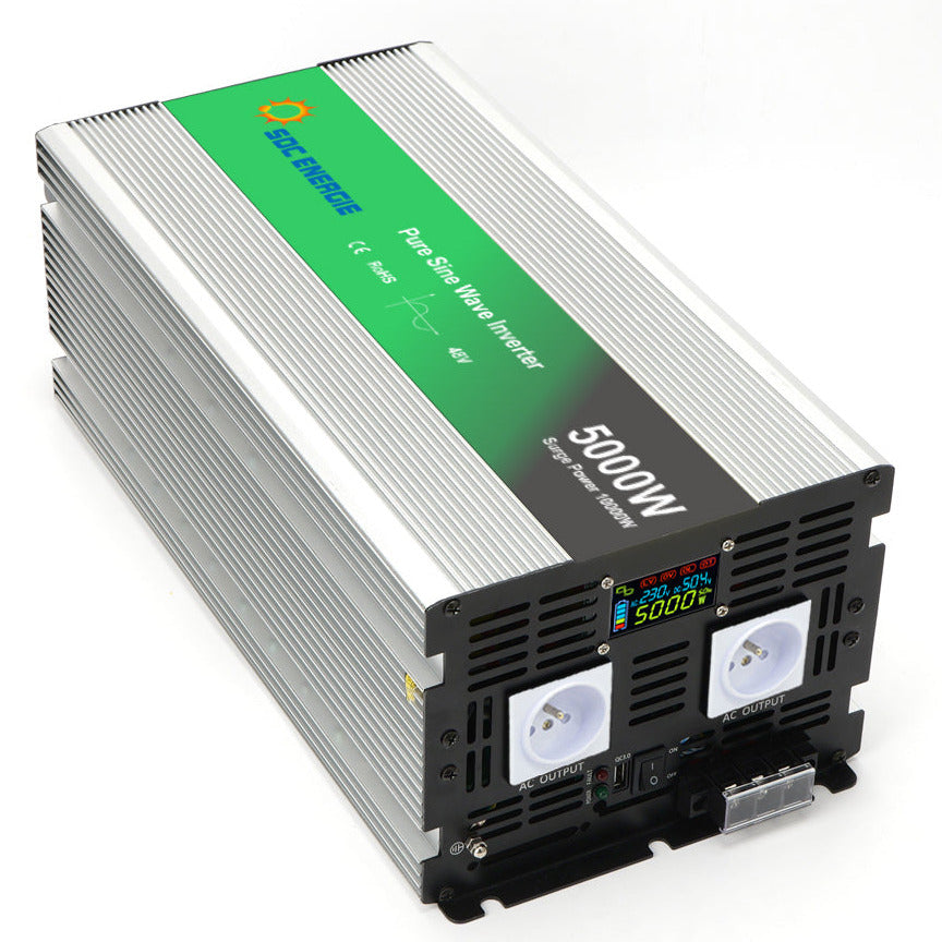 Convertisseur 48V 220V 5000W Pur Sinus + USB 5V - Très Puissant