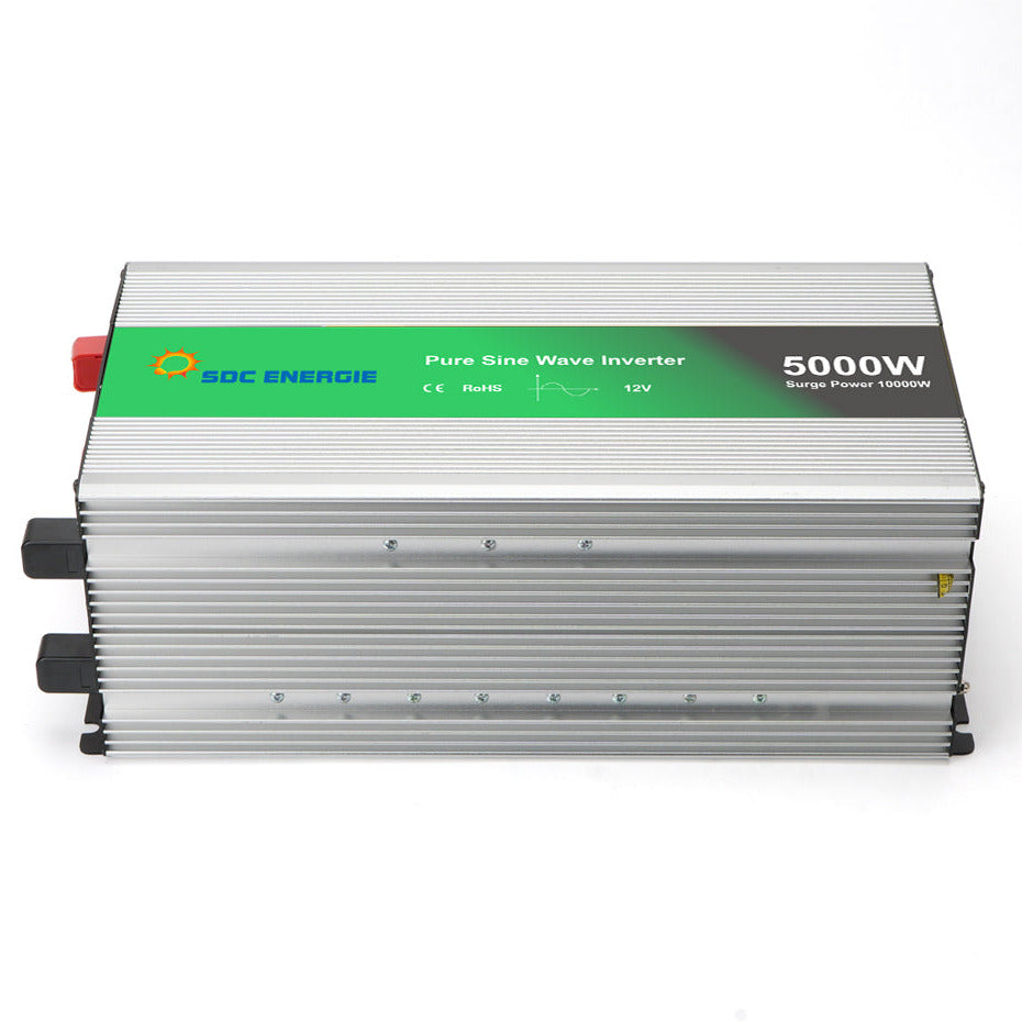 Convertisseur 12V 220V Pur Sinus 5000W + USB 5V – Très Haute Puissance Solaire et Camion