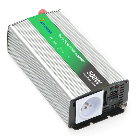 Convertisseur 12V 220V Pur Sinus 500W + USB 5V – Idéal Camping-Car et Batterie