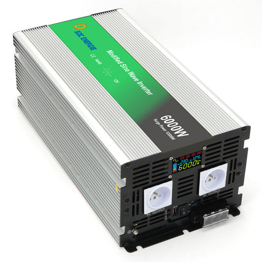 Convertisseur 12V 220V Quasi Sinus 6000W + USB 5V – Puissance Maximale Économique