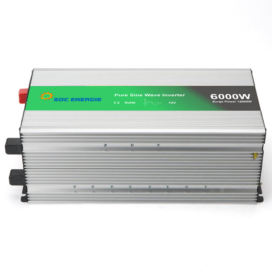 Convertisseur 12V 220V Pur Sinus 6000W + USB 5V – Puissance Maximale Installation Solaire