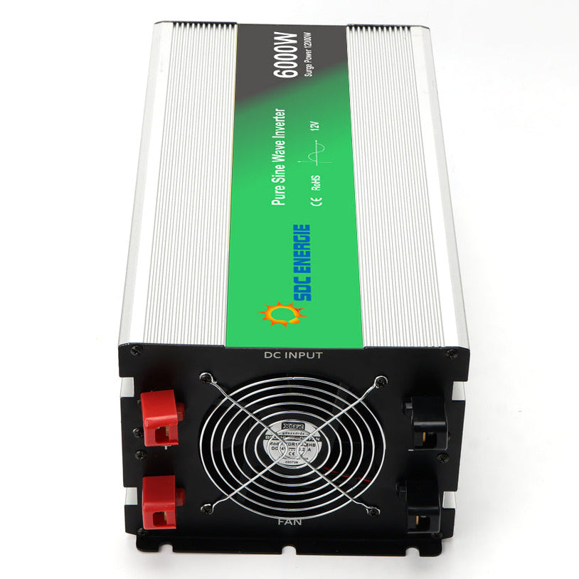 Convertisseur 12V 220V Pur Sinus 6000W + USB 5V – Puissance Maximale Installation Solaire
