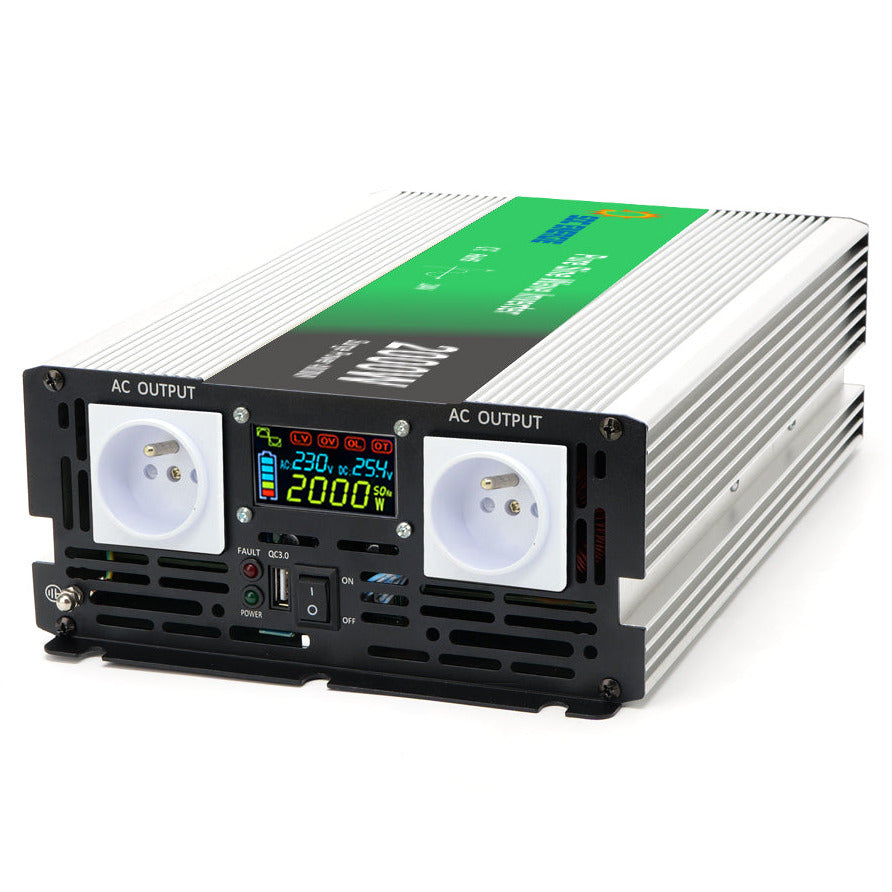 Convertisseur 24V 220V Pur Sinus 2000W + USB 5V – Haute Puissance Camion et Solaire