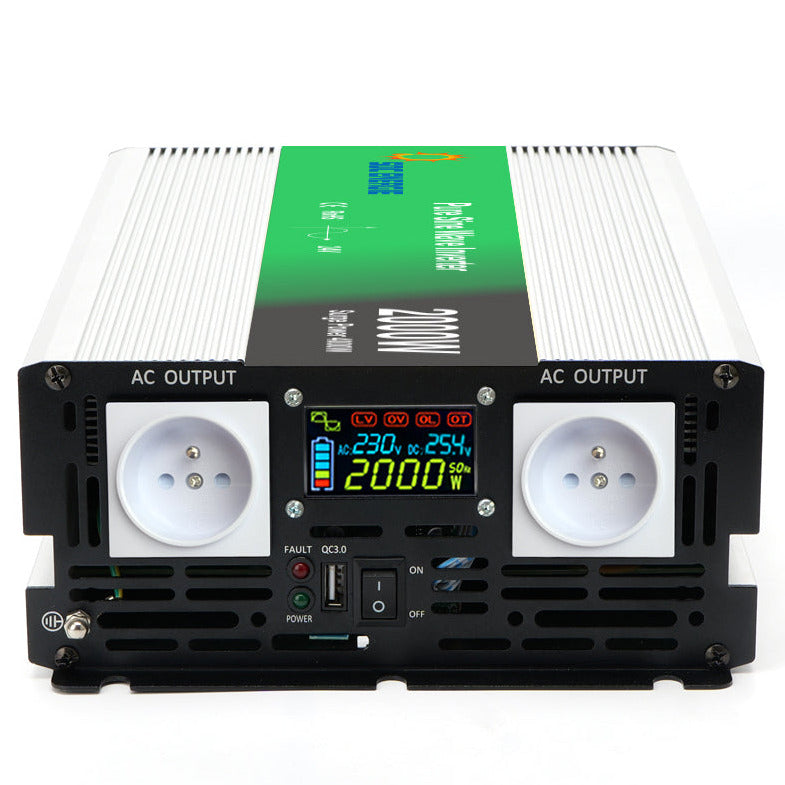Convertisseur 24V 220V Pur Sinus 2000W + USB 5V – Haute Puissance Camion et Solaire