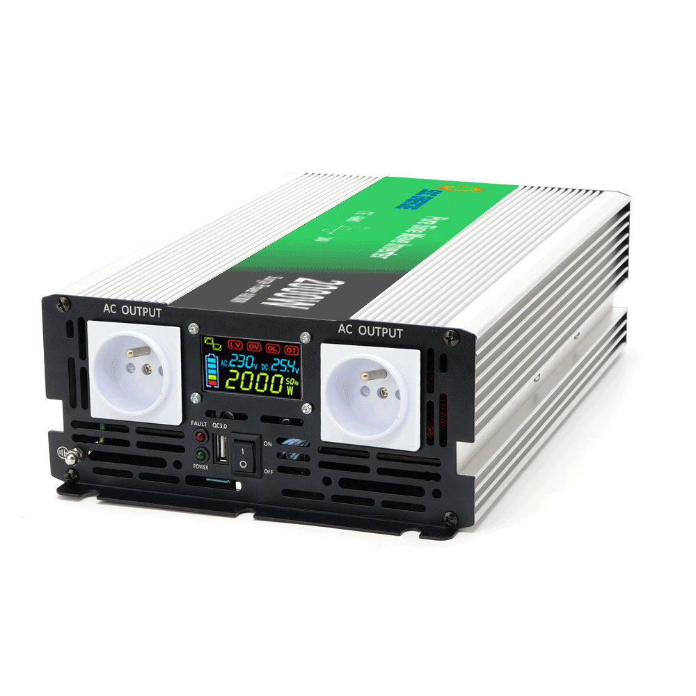 Convertisseur 24V 220V Pur Sinus 2000W + USB 5V – Haute Puissance Camion et Solaire