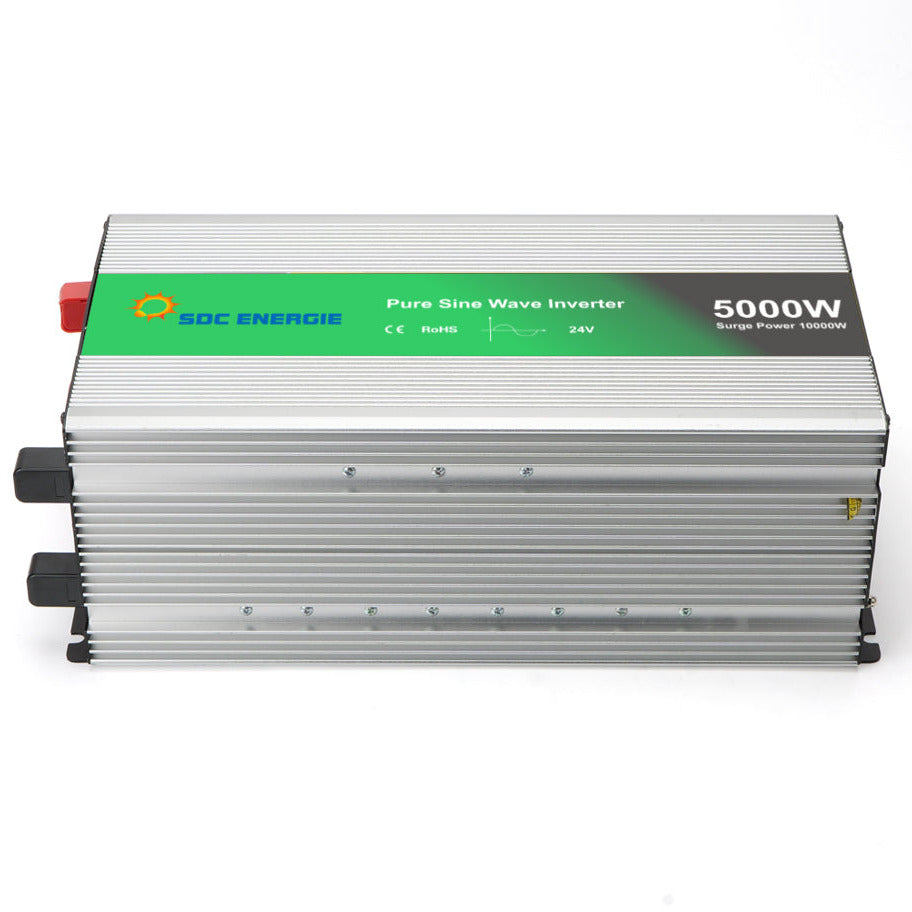 Convertisseur 24V 220V Pur Sinus 5000W + USB 5V – Haute Puissance Camion et Solaire