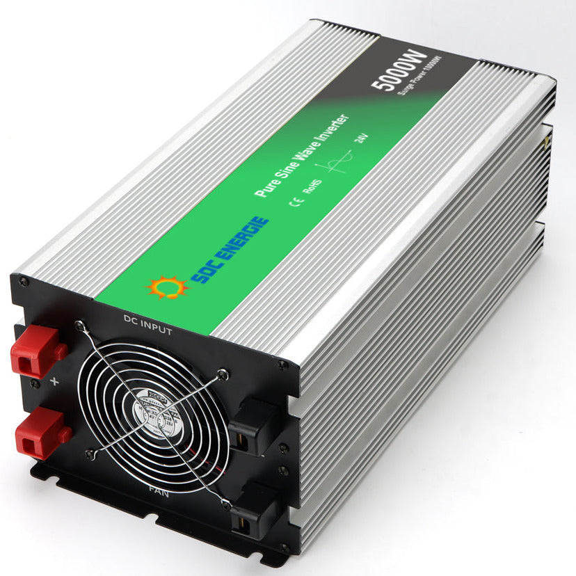 Convertisseur 24V 220V Pur Sinus 5000W + USB 5V – Haute Puissance Camion et Solaire