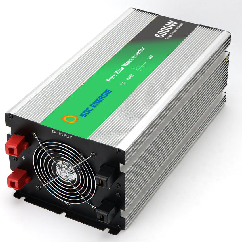 Convertisseur 24V 220V Pur Sinus 6000W + USB 5V – Puissance Maximale Camion et Solaire