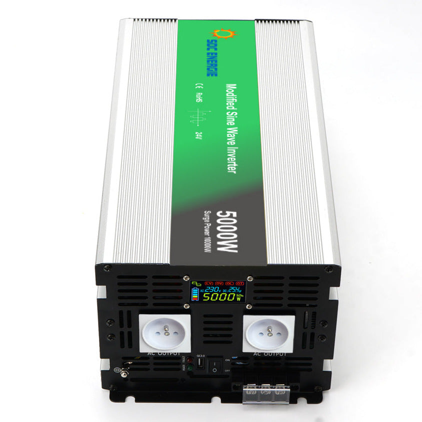 Convertisseur 24V 220V Quasi Sinus 5000W + USB 5V – Haute Puissance Camion et Usage Intensif
