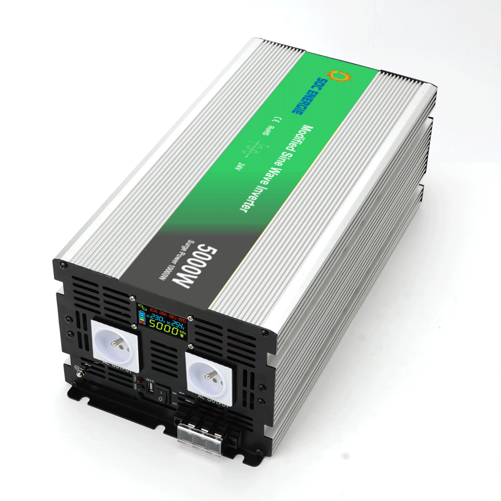 Convertisseur 24V 220V Quasi Sinus 5000W + USB 5V – Haute Puissance Camion et Usage Intensif