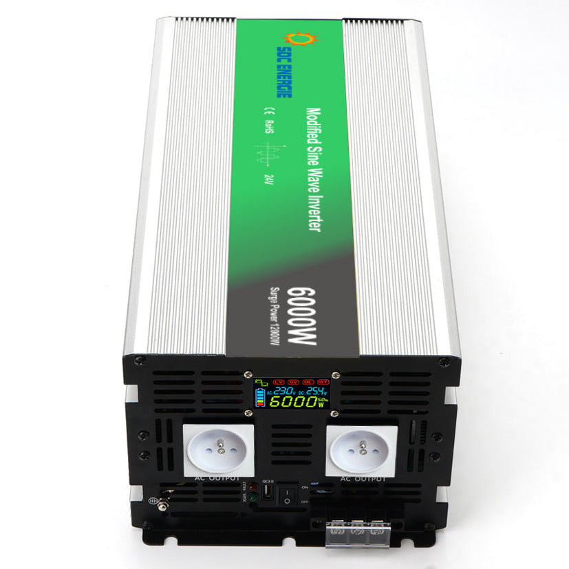 Convertisseur 24V 220V Quasi Sinus 6000W + USB 5V – Puissance Maximale Camion