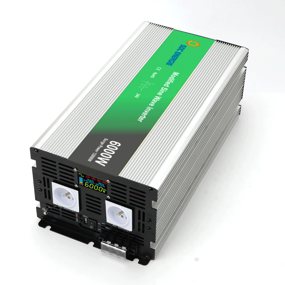 Convertisseur 24V 220V Quasi Sinus 6000W + USB 5V – Puissance Maximale Camion