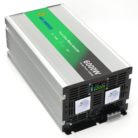 convertisseur 12V 220V 6000W pur sinus haute puissance