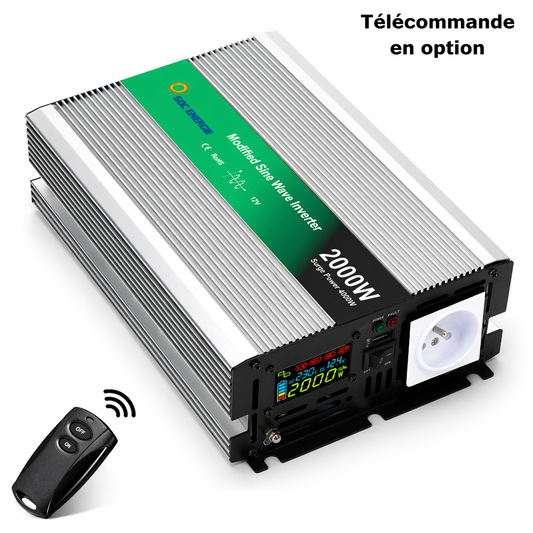 Convertisseur 12V 220V Quasi Sinus 2000W + USB 5V – Puissant et Économique