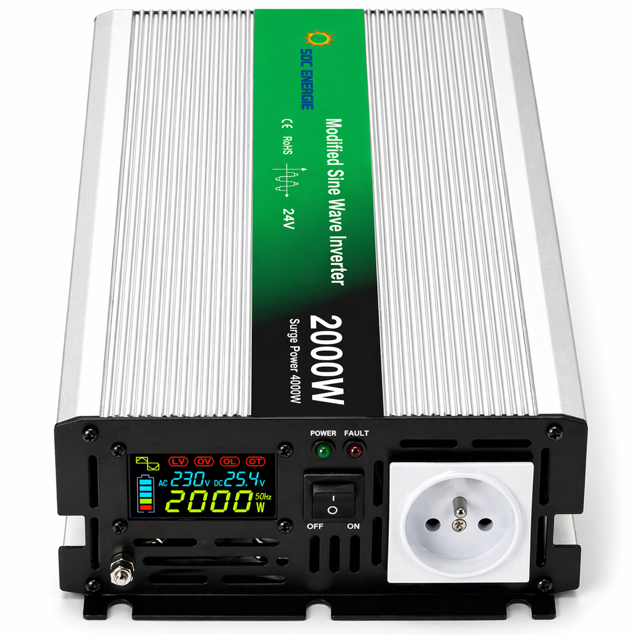 Convertisseur 24V 220V Quasi Sinus 2000W + USB 5V – Puissant et Abordable