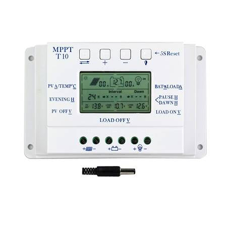 Régulateur Solaire MPPT 10A 12V 24V  Charge Intelligente